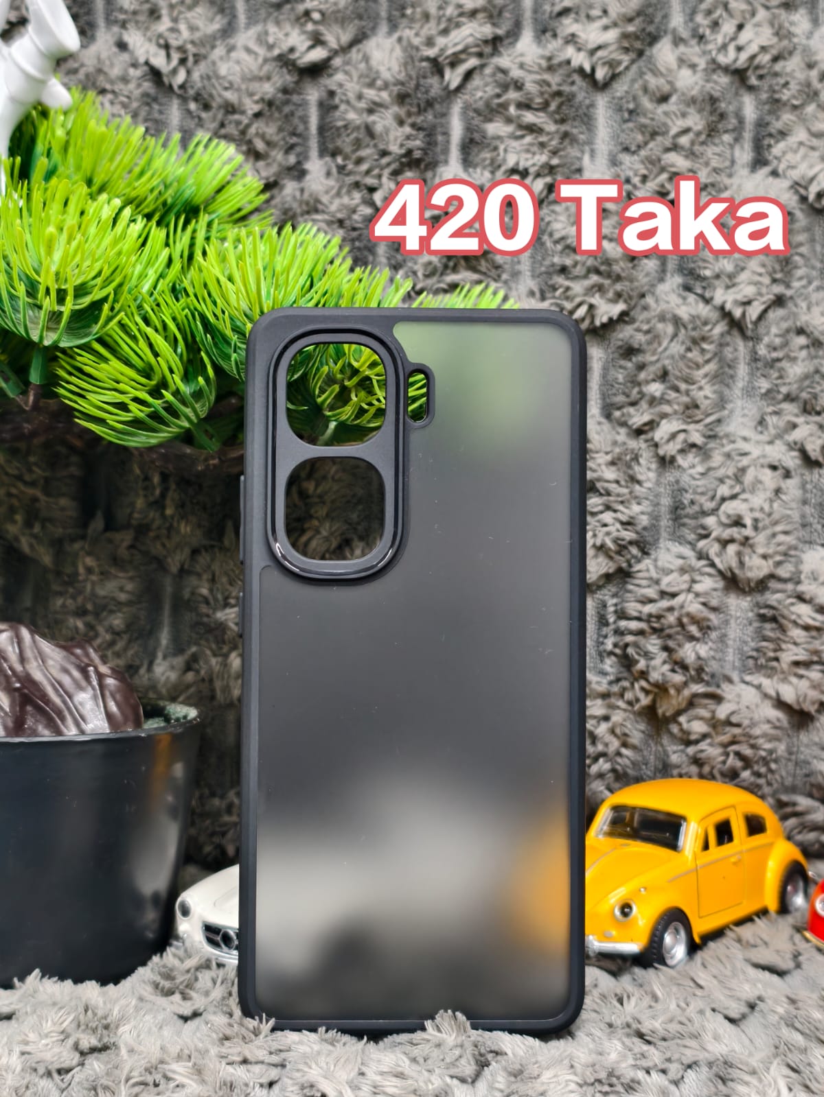 Neo 10 Semi-Transparent Hard Cover with black Silicon Border